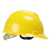 百舸 BAIGE 安全帽abs工地防砸透气高空工程施工抗冲击工业头盔 常规款黄色100个