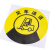海斯迪克 HKQS-20 地面安全标识 磨砂地贴 警示牌贴纸纸直径30cm 5km限速行驶