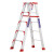 梯子折叠人字梯加厚铝合金登高爬梯工程双侧多功能步梯合梯 加固加强版七步1.8米高
