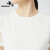 哥弟【GD】法式蕾丝袖拼接薄款棉圆领短袖T恤女1300946 白 M(3码)