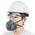 求同2100防尘套装 防工业粉尘颗粒物劳保防护焊工防毒面具防尘面罩 2100+2700+2701套装