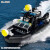 起臣中国积木橡皮艇气垫船模型积木快艇68岁拼装玩具儿童小礼物 巡逻船B6款特警人仔 袋装