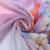 上海故事喷绘羊毛围巾女秋冬季披肩保暖围脖 178006花容绽放 粉紫色