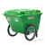 手推垃圾车400升环卫大容量带轮户外垃圾桶大号保洁清运车清洁车 400升环卫车绿色