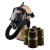邦固 MF14型防毒面具+0.5米管+P-H2S-3（8号罐）自吸过滤式全面罩三件套 防硫化氢等有毒气体