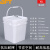 贝傅特 密封打包桶 加厚塑料桶带盖密封包装桶果酱桶多规格 正方形桶-16L-白色