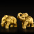 天祥缘 铜大象摆件黄铜客厅吸水象一对铜象大号 7号财富象一对