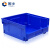 固乡（背挂式）组合式零件盒 分类元件盒 斜口塑料螺丝工具盒 多层收纳盒 仓库货架 蓝色7号377X422X178mm