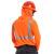 安大叔 JJ-E804 荧光橙 圆领长袖反光T恤 3M安视透气反光材料 涤纶鸟眼透气面料 定做 L码 1件