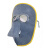 厚创 牛皮电焊面罩 施工电焊焊工防护面屏 轻便简易式可拆卸 BX配升级款灰色眼镜/1套