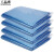  工品库(GONGPINKU)商用彩色大号垃圾袋 分类袋 加厚塑料平口袋 90*110cm蓝色（50个）