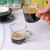 意式浓缩咖啡杯shot杯小奶盅espresso杯子萃取玻璃盎司杯oz刻度杯 2个60ML(外方内圆)