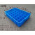 加厚塑料箱分格周转箱多格分类盒工具箱30格40格60格零件螺丝筐子 24格外径60x40x12cm 蓝色加厚