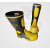 3C认证新款消防员灭火战斗靴比武训练靴防护靴防火加厚耐酸碱防刺 黄色