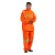 大杨RF712牛津布双层反光雨衣雨裤套装 橘色176-180 防汛救援环卫分体透气防雨服 定制