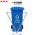 圣极光塑料垃圾桶100L分类款物户外商场酒店分类垃圾箱可定制G1402蓝色可回收
