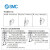 SMC SY5120-1LE-C8-F1 5通电磁阀SY5000系列直接配管型/单体式2位单电控 L形插座式300mm手动锁定