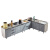 品味空间 厨房灶台组合柜橱柜不锈钢一体碗柜1.8米右双盆 CG-219