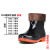 沸耐笙 FNS-22222 防水耐磨加厚劳保工作雨鞋水鞋 低筒黑色（毛口）41 1双