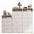 缦柔尼斗柜卧室收纳柜靠墙木质储物柜 巨能装暖白色180cm