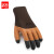 者也（ZYE）发泡手套防滑透气浸胶工作手套 加强涂指 棕咖色 1双