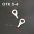 OT6-10冷压端子线耳鼻接线端子O型圆形铜鼻子连接器端子鼻 OT4-4(1000/包)