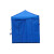 先锋连 应急救援帐篷雨棚广告帐篷伸缩遮阳雨伞折叠防雨防晒蓬 2X2加固黑架蓝+4面厚围布开门