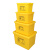 废物周转箱垃圾转运箱加厚加大120L黄色垃圾桶利器盒 加厚60L周转箱50*36*30cm