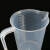 赫思迪格 加盖塑料量杯 带把手pp透明刻度杯 塑料带盖测量杯计量杯 500ml加盖 HHW-187