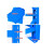 DLGYP重型仓储主货架 200×50×200=4层 600Kg/层 蓝色