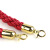 海斯迪克 礼宾柱挂绳 绒绳麻绳麻花挂绳栏杆座挂绳 红色麻花绳1.5米 gnjz-1477