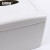 安赛瑞 抽纸盒 台面抽纸盒 12×12×8.1cm 酒店办公餐巾抽纸盒 厕纸盒 白色 710088