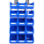 加厚塑料组合式零件盒物料盒组立元件盒组立螺丝盒子塑料货架 X3号蓝350*200*150