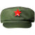 65式军绿解放帽 军迷帽 五角星帽 芳华演出平顶帽 收藏纪念帽 帽子+五角星 四号（头围54-55厘米）