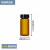 化科 透明螺口玻璃瓶棕色试剂瓶样品瓶种子瓶2-60ml 黑盖10ml棕色（22*50mm） 