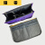 锋零新款韩版双拉链包中包收纳包手提多功能化妆洗漱包整理袋旅行收纳 灰色