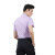 中神盾D7505  男女装新款衬衫竹纤维纯色短袖商务工装职业方领衬衫定制职业装（1-9套） 浅紫 40码