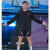 际域（JIYU）美式印花篮球四分裤男夏季宽松运动训练跑步短裤健身速干网眼球裤 DK45白色 XL