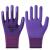 新吉星l309紫色舒适防滑耐磨透气乳胶发泡劳保手套男女士工作薄款 12双红宇L309紫色 S