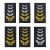 保安服装配件编号胸号号码肩章肩牌胸章胸牌臂章安保全套标志 胸牌+胸号(1对)