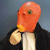 欧航网红新款绿色鱼头套男沙雕怪面具搞怪牛马动物表演万圣节面罩 橙色-鱼头套