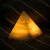金格羽盐灯小台灯床头夜读灯创意金字塔矿石圆形盐灯充电感应小夜灯摆的 金字塔拍拍三-色充电款 110*110