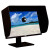 爱视者iLooker 电脑显示器屏幕遮光罩苹果iMac通用型办公电竞护眼防窥设计修图游戏娱乐挡光用 23寸和24寸超窄边 23E