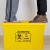 万普盾 医疗废物周转箱 黄色 转运箱垃圾桶实验医务室社区诊所药店用整理加厚收纳箱超大 120L带轮