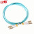 LHG 光纤跳线 LC-LC 单模双芯 湖蓝色 3m LC/LC-OM3-300-3米