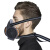威陆 空气呼吸器面罩滤毒面具喷漆焊工打农药活性炭消防化工 防尘滤毒七件套*1个