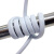 凤达 国标铜芯护套线 聚氯乙烯护套软线 电线 电缆RVV2*2.5白色 100米/盘 