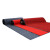 冰禹 BYrl-26 复合双条纹加密吸尘地毯 走廊过道耐磨地垫 防滑垫楼梯毯  深红色 2米宽*1米(定制款不退换) 