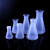 希万辉 实验室带盖塑料烧瓶塑料三角烧瓶实验瓶 广口（10个）500ml