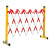 可移动绝缘施工围栏 工地电力安全玻璃钢圆管伸缩围栏 隔离带围挡 红白/黑黄管式1.2*2.5米